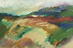 Signed Abstract Expressionist Landscape Mid Day Shower 20th Century - 4767482