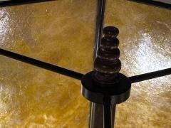 Signed Art Deco Dinandrie Lamp Vase with Mica shade Signed Edition Jouvenia - 3794394