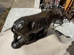 Signed Bronze Bull 3 15 Dated 98 - 4474505