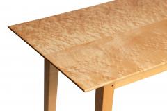 Signed Custom Bird s Eye Maple Console Table with Ebony Exposed Joinery - 4803074