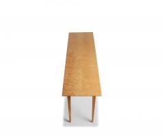 Signed Custom Bird s Eye Maple Console Table with Ebony Exposed Joinery - 4803080