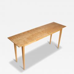 Signed Custom Bird s Eye Maple Console Table with Ebony Exposed Joinery - 4803974