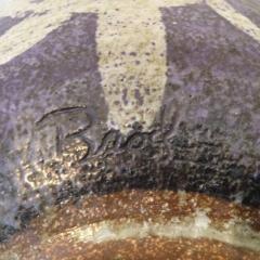 Signed Illegibly Modernist Two Piece Large Art Pottery - 50951