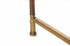 Signed Maison Jansen Coffee Cocktail Table in Brass and Glass - 4502617