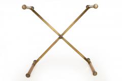 Signed Maison Jansen Coffee Cocktail Table in Brass and Glass - 4502619