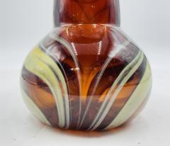 Signed Murano Art Glass Jar with Lid by C Rachke Italy 20th Century - 4220306