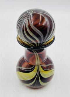 Signed Murano Art Glass Jar with Lid by C Rachke Italy 20th Century - 4220308