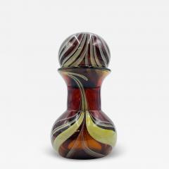 Signed Murano Art Glass Jar with Lid by C Rachke Italy 20th Century - 4221941