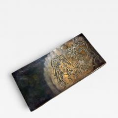 Signed Numbered Silver Plated Engraved Box by Cleto Munari - 4383249