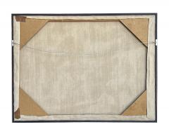 Signed R M Burrer Abstract Expressionist Painting Trees in October 1964 - 4393227