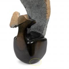 Signed Vickson Kaphambe African Springstone Sculpture of a Peacock - 1745095