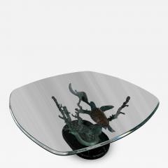 Signed and Numbered Joseph Quillan Bronze Sea Turtle Coffee Table - 4491036