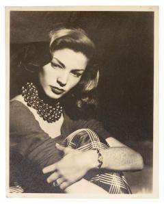 Signed and inscribed studio portrait BY LAUREN BACALL - 2765685
