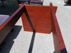 Sigurd Hansen Fantastic Danish Modern Rosewood Glass Dining Table Signed Hansen - 2707394