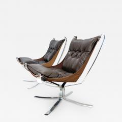 Sigurd Ressell 1960s Sigurd Ressell Falcon Lounge Chairs a Pair - 2778585