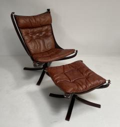 Sigurd Ressell Falcon Chair and Ottoman by Sigurd Ressell - 3400527