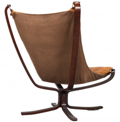 Sigurd Ressell Sigurd Ressell Tall Back Leather Falcon Chair Norway - 2592233