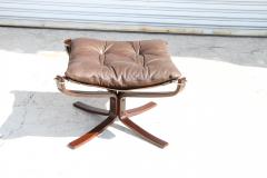 Sigurd Ressell Vintage Sigurd Ressell FALCON low back Lounge chair with Ottoman - 4190405