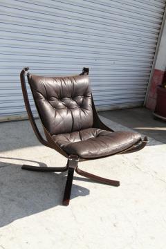 Sigurd Ressell Vintage Sigurd Ressell FALCON low back Lounge chair with Ottoman - 4190427