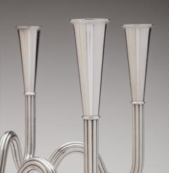 Sigvard Bernadotte Danish Modern Candelabra Georg Jensen Silver by Sigvard Bernadotte - 3179933