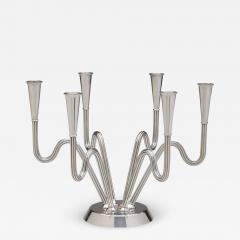 Sigvard Bernadotte Danish Modern Candelabra Georg Jensen Silver by Sigvard Bernadotte - 3182208