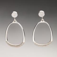 Sigvard Bernadotte Georg Jensen Sterling Silver Earrings No 124 Designer Sigvard Bernadotte - 3163162