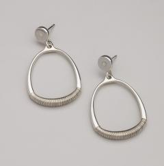 Sigvard Bernadotte Georg Jensen Sterling Silver Earrings No 124 Designer Sigvard Bernadotte - 3163164