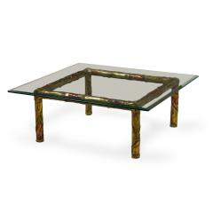 Silas Seandel American Brutalist Mixed Metals Cocktail Coffee Table - 4693658