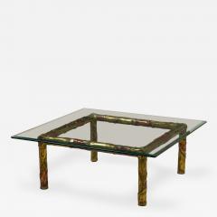 Silas Seandel American Brutalist Mixed Metals Cocktail Coffee Table - 4693746