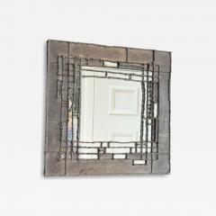 Silas Seandel BRUTALIST PEWTER SQUARE MIRROR - 4491064