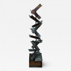 Silas Seandel Brutalist Patinated Copper Fountain by Silas Seandel - 2584223