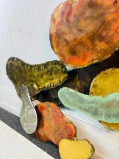 Silas Seandel FANTASTIC MIXED METALS BRUTALIST WALL SCULPTURE BY SILAS SEANDEL - 2285365