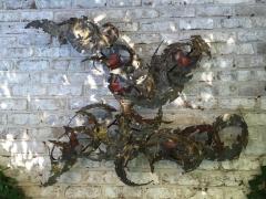 Silas Seandel Important Oversized Silas Seandel Iron Wall Sculpture - 4628084
