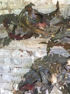 Silas Seandel Important Oversized Silas Seandel Iron Wall Sculpture - 4628107