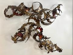 Silas Seandel Important Oversized Silas Seandel Torch cut Iron Wall Sculpture - 4641431