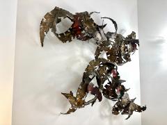 Silas Seandel Important Oversized Silas Seandel Torch cut Iron Wall Sculpture - 4641470