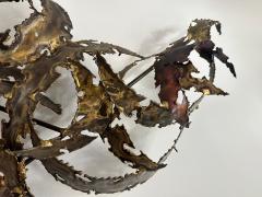Silas Seandel Important Oversized Silas Seandel Torch cut Iron Wall Sculpture - 4641504