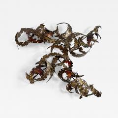 Silas Seandel Important Oversized Silas Seandel Torch cut Iron Wall Sculpture - 4730881