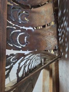 Silas Seandel Large 1970s Mixed Metal Botanical Wall Sculpture with Butterflies 59 Inches - 4769027