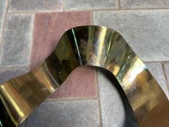 Silas Seandel Large Bronze Silas Seandel Ribbon Wall Sculpture Mid Century Modern - 4159901