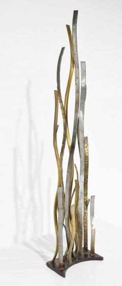 Silas Seandel Large Signed Silas Seandel American b 1937 Mixed Metal Sculpture dtd 1974 - 1660824