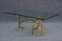 Silas Seandel Rare Early Silas Seandel Ortega Dining Table in Cut Brazed Welded Bronze 1973 - 3781224