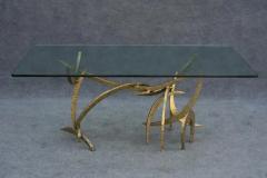 Silas Seandel Rare Early Silas Seandel Ortega Dining Table in Cut Brazed Welded Bronze 1973 - 3781233