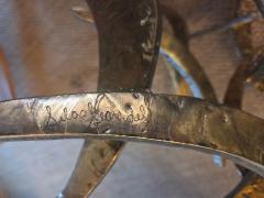 Silas Seandel Signed Early Silas Seandel Ortega Brutalist Cut Metal Coffee Table circa 1970 - 4758366