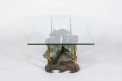 Silas Seandel Signed Silas Seandel Brutalist Bronze Coffee Table USA 1970s - 335787