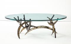 Silas Seandel Silas Seandel 1972 Ortega Brutalist Mixed Metals Coffee Table - 4348686