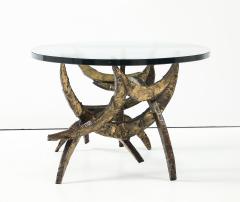 Silas Seandel Silas Seandel 1972 Ortega Brutalist Mixed Metals Coffee Table - 4348688