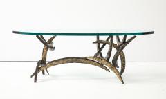 Silas Seandel Silas Seandel 1972 Ortega Brutalist Mixed Metals Coffee Table - 4348693