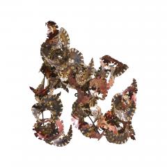 Silas Seandel Silas Seandel Brutalist Mid Century Torch Cut Metal Wall Sculpture - 4560607
