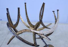 Silas Seandel Silas Seandel Cut Steel And Bronze Ortago Dining Table - 4350613